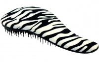 Kart na vlasy Detangler Brush rozesvc erno-bl Zebra