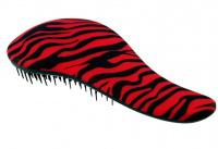 Kart na vlasy Detangler Brush rozesvc erno-erven Zebra