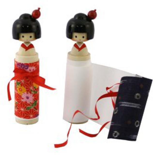 Originln japonsk panenka Kokeshi - kokei Message Doll - s monost vnovn