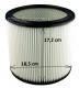 Rozmry omvatelnho polyesterovho filtru pro PARKSIDE PNTS 1400 A1, 1400 D1, PNTS 1500 A1, 1500 D1, PNTS 23 E 