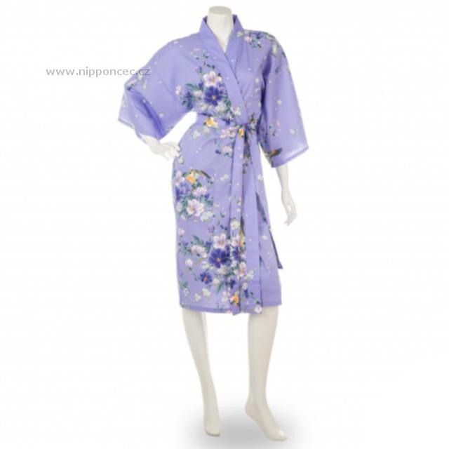 Japonsk dmsk kimono Yukata se vzorem magnoli