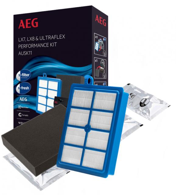 Fotografie HEPA filtr omývatelný pro AEG Gr. AUSK11 kompatibilní a pěnový filtr v sadě AEG AUSK11