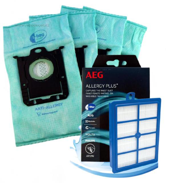 HEPA filtr H13 pro ELECTROLUX Viva Quickstop ZVQ 2100 až 2135 a sáčky SBAG Allergy Kit 1+4ks