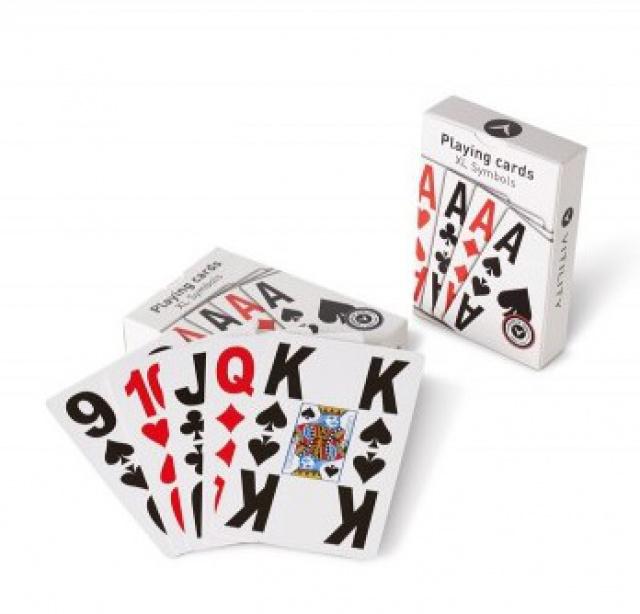 Fotografie Kanastové hrací karty s extra velkými symboly Vitility