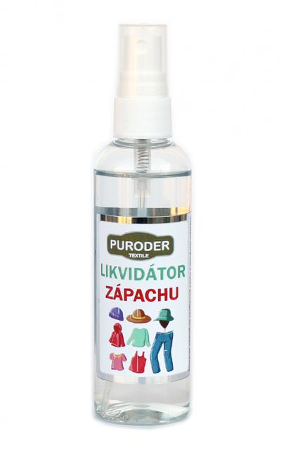 Likvidátor zápachu pro textilní materiály Puroder TEXTILE a Fitness, 100 ml - neparfemovaný