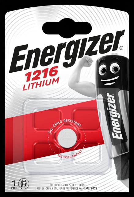 Fotografie Baterie Lithium Energizer CR 1216, 1 ks