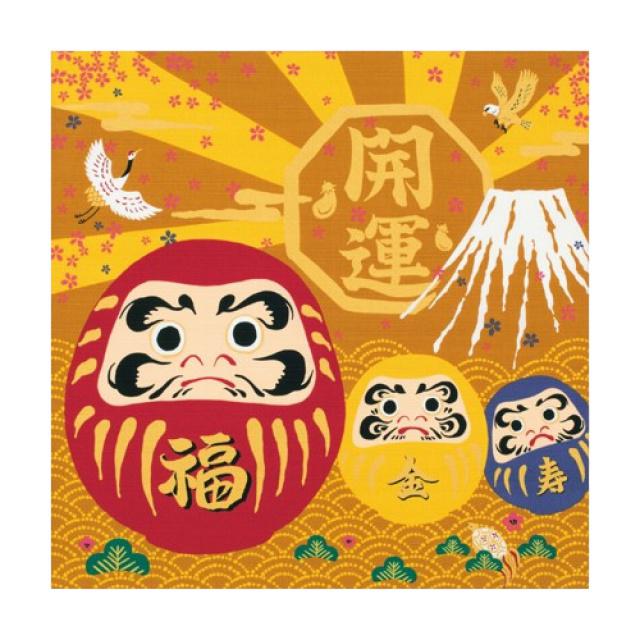 Japonský šátek Furoshiki 50 x 50 cm Daruma