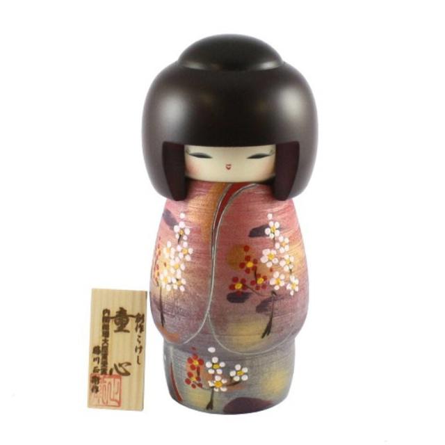 Japonská panenka Kokeshi Doushin - dětská nevinnost, 20 cm