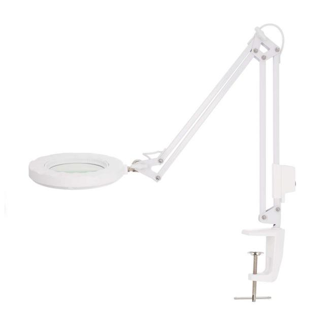 Stolní lampa s lupou Nedis MAGLE2WT, &#216; 100 mm, 3 Diopter